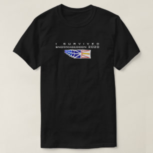 Camiseta Gracioso Snowmageddon 2020 sobreviví a Terranova