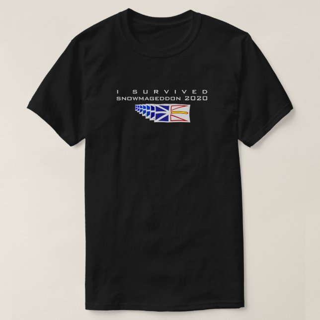 Camiseta Gracioso Snowmageddon 2020 sobreviví a Terranova (Diseño del anverso)