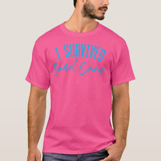 Camiseta Gracioso sobreviví al campamento de bandas