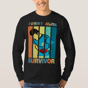 Camiseta Gracioso sobreviviente de Ache Tummy Vintage