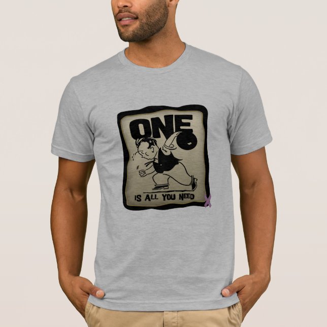 Camiseta Gracioso sobreviviente de cáncer testicular (Anverso)