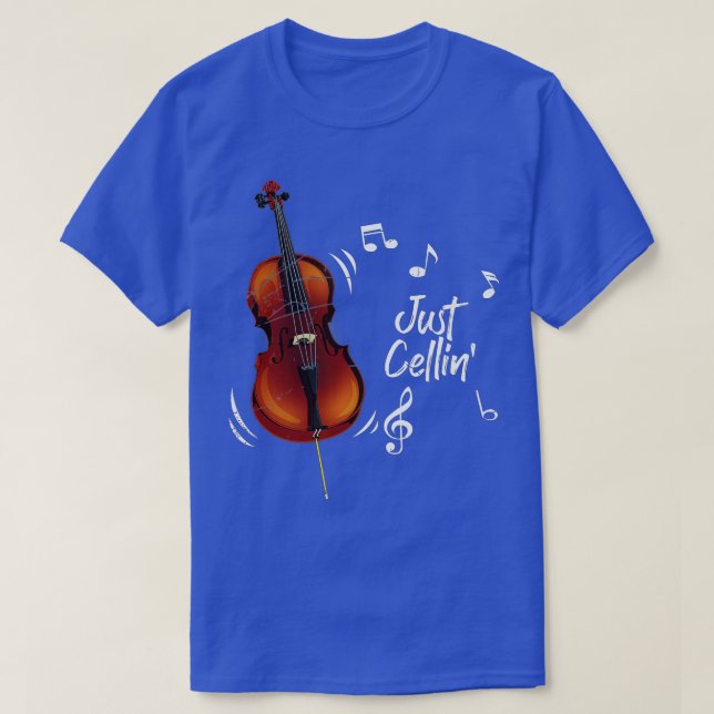 Camiseta Gracioso sólo Cellin Cellist Gift Instrumento Musi (Diseño del anverso)