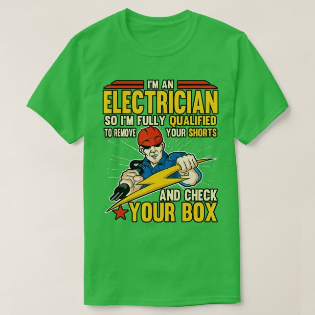 Camiseta Gracioso Soy Un Cable Eléctrico Electrónico Con In (Diseño del anverso)