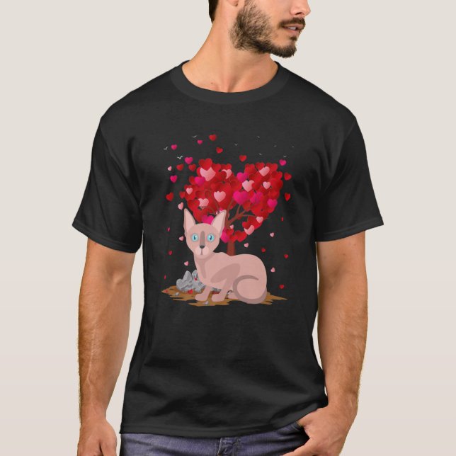 Camiseta Gracioso Sphynx Cat Animal Lover Sphynx Cat Valent (Anverso)