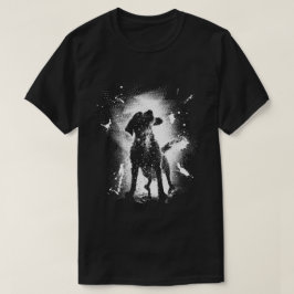 Camiseta Gracioso Splash Dog Street Graffiti Arte Estético