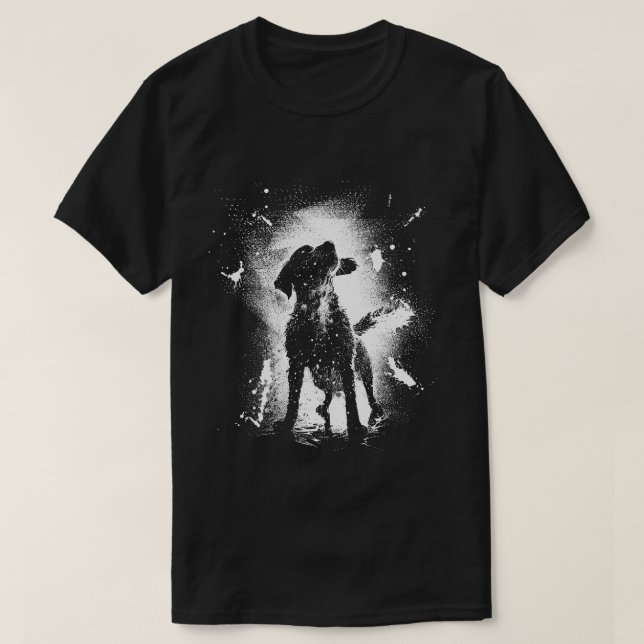 Camiseta Gracioso Splash Dog Street Graffiti Arte Estético (Diseño del anverso)