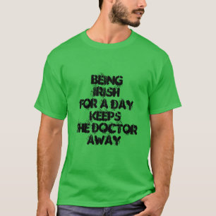 Camiseta Gracioso St. Patrick Irlandés para un día Shamrock