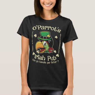 Camiseta Gracioso St Patricks Parrot Bird Irlandés