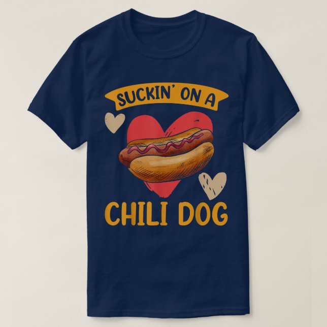 Camiseta Gracioso Suckin' En Un Perro Chico Perro Caliente  (Diseño del anverso)