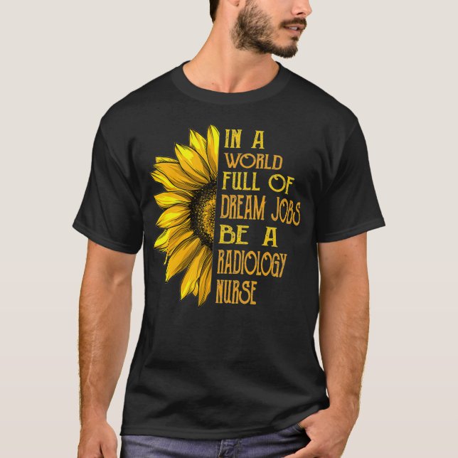 Camiseta Gracioso Sunflower s Radiology Nurs  (Anverso)