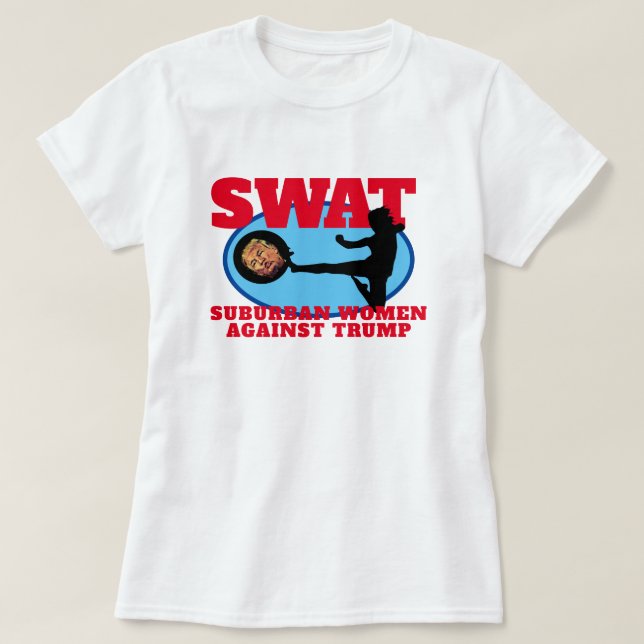 Camiseta Gracioso "SWAT: Las mujeres suburbanas contra la c (Diseño del anverso)
