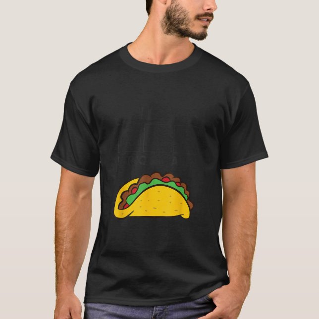 Camiseta Gracioso Taco Lover Me Come Tacos Periódicamente E (Anverso)