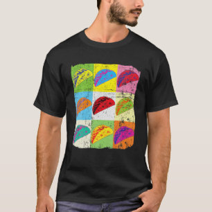 Camiseta Gracioso Taco T, Pop Art Taco, Taco Lover