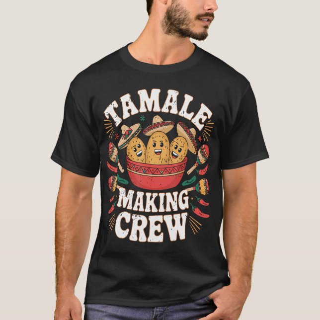 Camiseta Gracioso Tamale mexicano que hace coincidir a la f (Anverso)