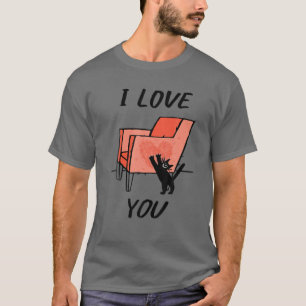 Camiseta Gracioso Te Amo Regalo De Gato
