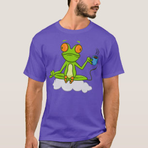 Camiseta Gracioso Té de Rana Meditación de Yoga