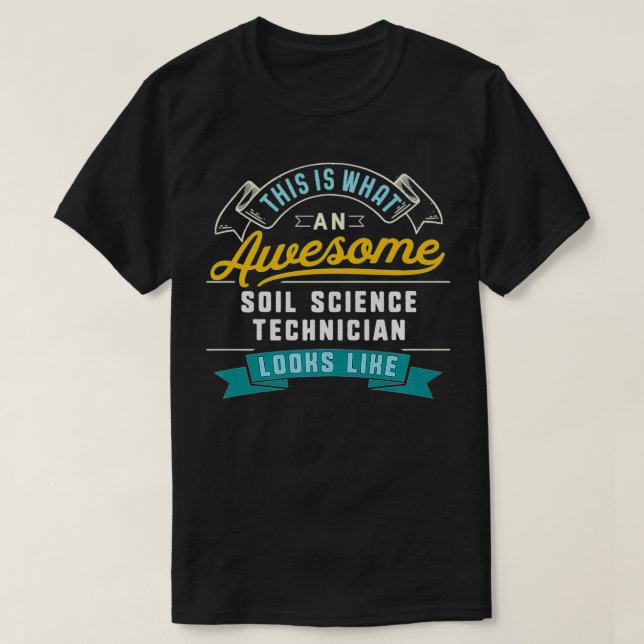 Camiseta Gracioso técnico científico del suelo asombroso tr (Diseño del anverso)