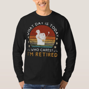 Camiseta Gracioso Tee De Golf Retirado - A Quien Le Importa