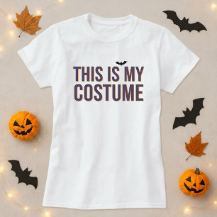 Camiseta Gracioso Tee De Halloween; Esta Es Mi Bate De Disf