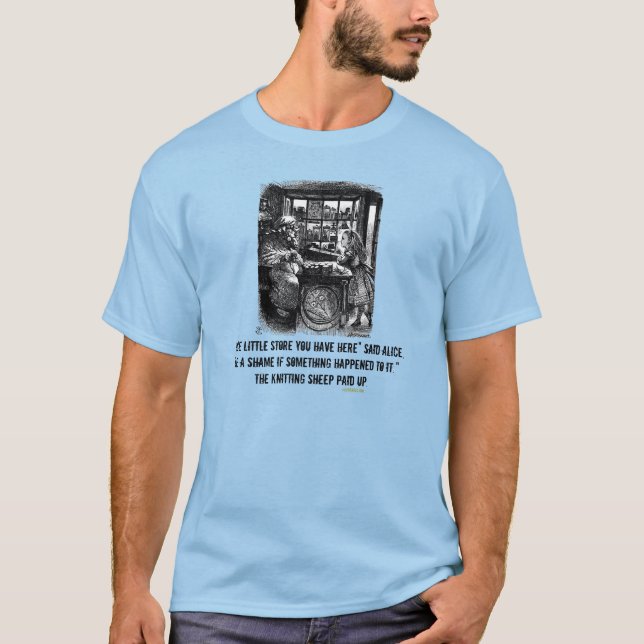 Camiseta Gracioso Tee De Protección Alicia (En El País De L (Anverso)