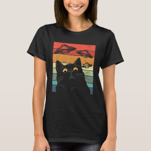 Camiseta Gracioso Tee Gato, Galaxy Cat Shireship Spaceship