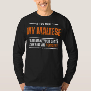 Camiseta Gracioso Tee Maltés Lover - Diseño audaz y diverti