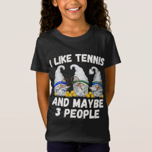 Camiseta Gracioso Tennis Garden Gnomes Me Gusta El Tenis Y 