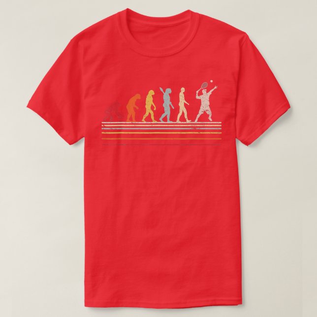 Camiseta Gracioso Tennis Shirt Estilo Retro (Diseño del anverso)