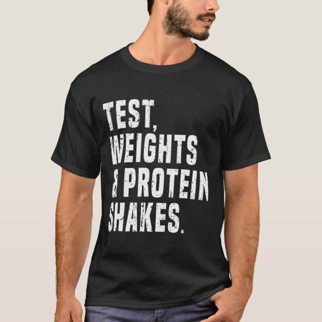 Camiseta Gracioso test de testosterona Humor Esteroide Body (Anverso)