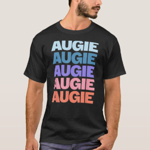 Camiseta Gracioso Texto Repetido Moderno Dado El Nombre Aug