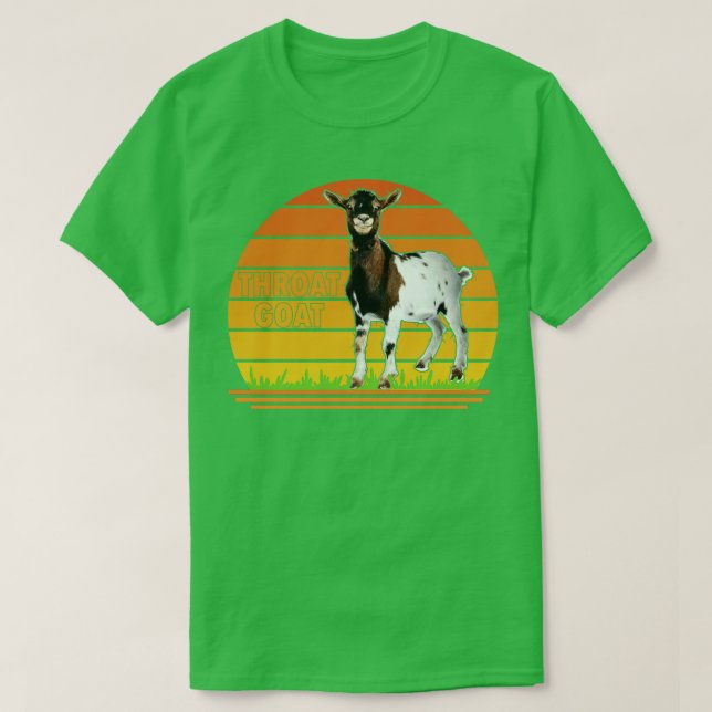 Camiseta Gracioso Throat Goat Lover (Diseño del anverso)