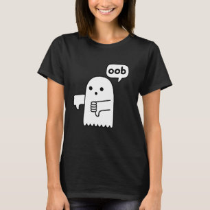 Camiseta Gracioso Thumbny Abajo El Fantasma Gritando Desapr
