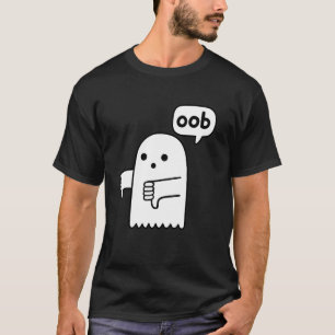 Camiseta Gracioso Thumbny Abajo El Fantasma Gritando Desapr