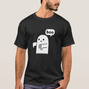 Camiseta Gracioso Thumbny Abajo El Fantasma Gritando Desapr
