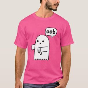 Camiseta Gracioso Thumbny Abajo El Fantasma Gritando Desapr