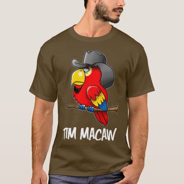 Camiseta Gracioso Tim Macaw Country Parrot Bird Premium (Anverso)
