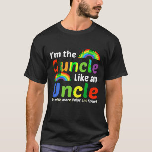 Camiseta Gracioso tío gay tío orgullo color arcoiris camise