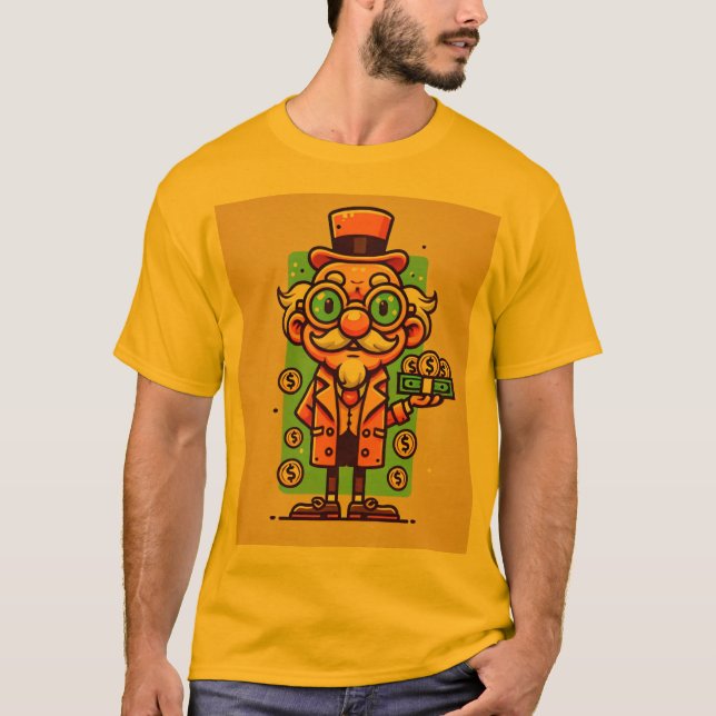 Camiseta Gracioso tío Personalizado Scrooge T-Shirt" (Anverso)