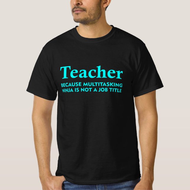 Camiseta Gracioso Título De Trabajo Docente Para Regalos (Anverso)