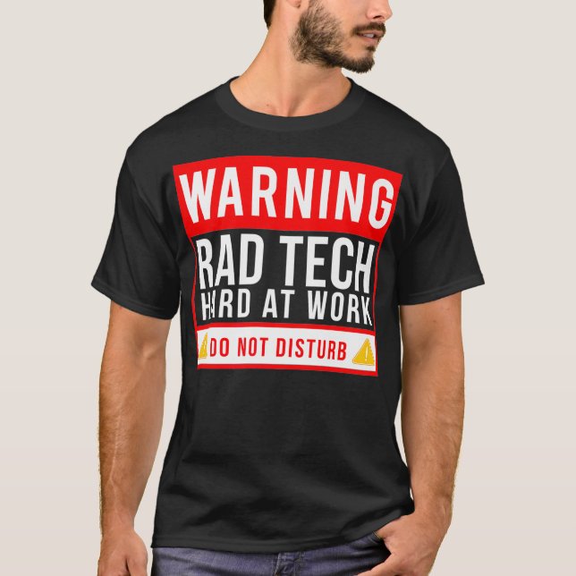 Camiseta Gracioso trabajo duro Rad Tech Única Radiología Es (Anverso)