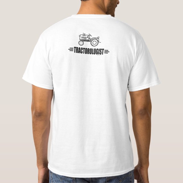 Camiseta Gracioso tractorólogo humorístico Carreras (Reverso)