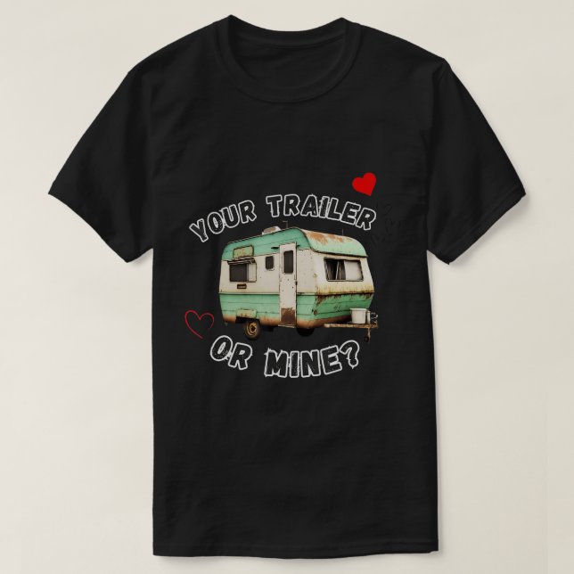 Camiseta Gracioso Trailer Trash Costume T-Shirt (Diseño del anverso)