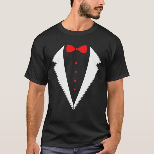 Camiseta Gracioso traje de mardi gras Bow Tie (Anverso)