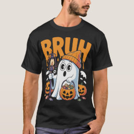 Camiseta Gracioso traje fantasma Bruh para parejas - malvad