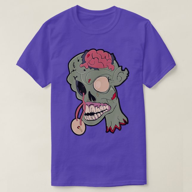 Camiseta Gracioso traje Zombie Halloween 2946 (Diseño del anverso)