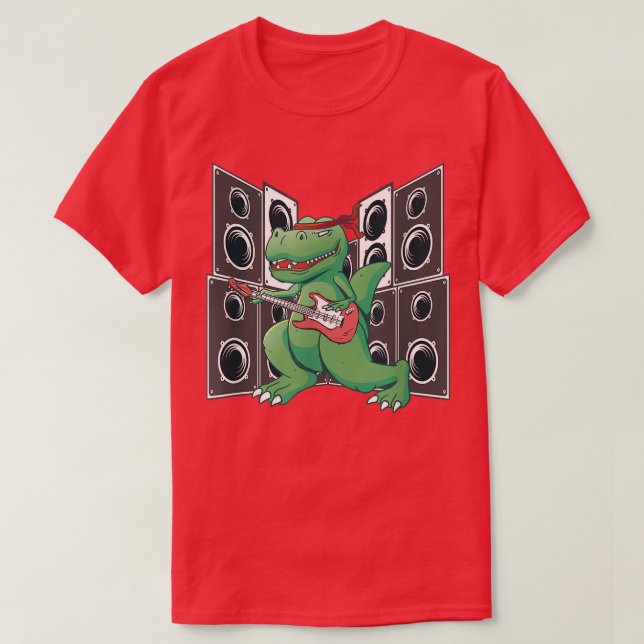 Camiseta Gracioso TRe con EGuitar Rock y Roll (Diseño del anverso)