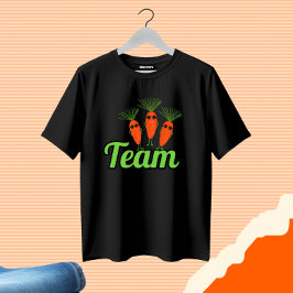 Camiseta Gracioso tres zanahorias