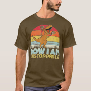 Camiseta Gracioso TRex Retro Ahora Soy Imparable