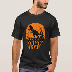 Camiseta Gracioso Trick Rawr Treat Halloween Dinosaur