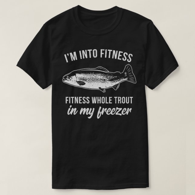 Camiseta Gracioso trucha Pun Regalo Trucha Pescado Humor Pe (Diseño del anverso)